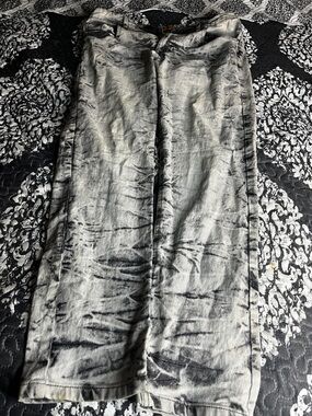 Relaxed Fit Men's Jeans - Washed Gray